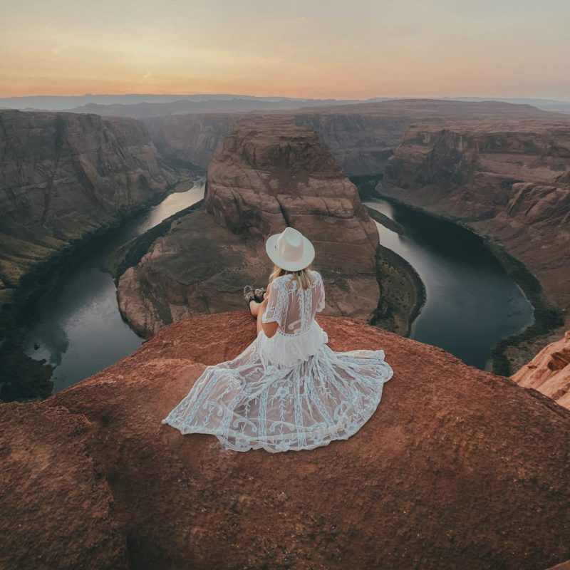 Woman at Horseshoe Bend