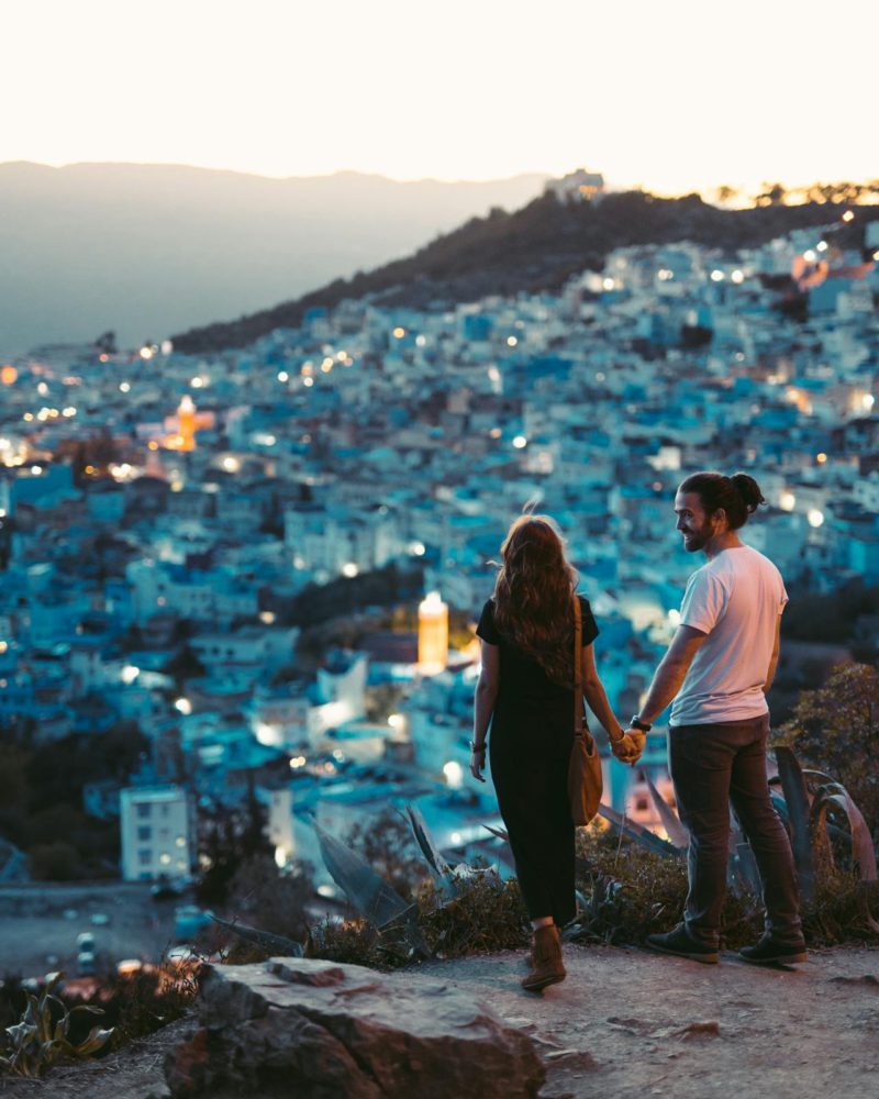 Couple in Chefchaouen, Morocco